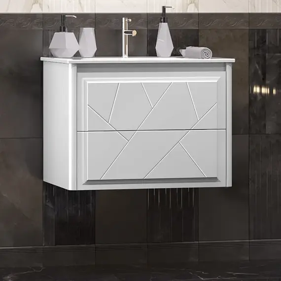 ТУМБА OPADIRIS ЛУИДЖИ 70 ПОДВЕСНАЯ, БЕЛЫЙ МАТОВЫЙ (ПОД РАКОВИНУ CERASTYLE IBIZA 71)