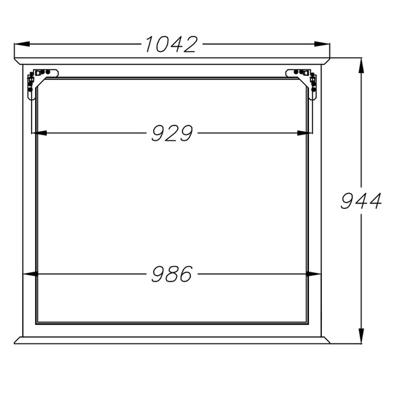 ЗЕРКАЛО OPADIRIS КАНТАРА 105, БЕЛЫЙ МАТОВЫЙ