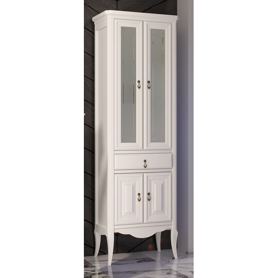 ПЕНАЛ OPADIRIS ЛОРЕНЦО ДВУХСТВОРЧАТЫЙ, БЕЛЫЙ МАТОВЫЙ