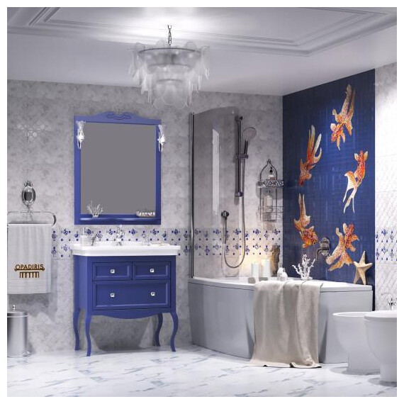 ТУМБА OPADIRIS ВАЛЕРИ 85, САПФИР (ПОД РАКОВИНУ KIROVIT МОДЕРН 85)