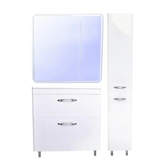 ЗЕРКАЛО-ШКАФ STYLE LINE "КАРЕ 80X80" С ПОДСВЕТКОЙ, СЕНСОР НА ЗЕРКАЛЕ