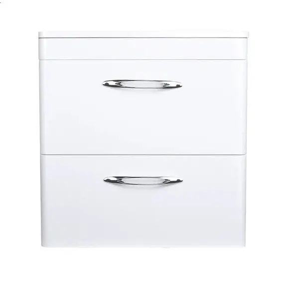 ТУМБА ПОДВЕСНАЯ STYLE LINE "КАРЕ 60" (2 ЯЩ.) ЛЮКС БЕЛАЯ, PLUS