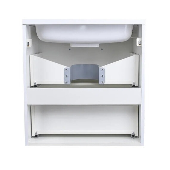 ТУМБА ПОДВЕСНАЯ STYLE LINE "КАРЕ 60" (2 ЯЩ.) ЛЮКС БЕЛАЯ, PLUS