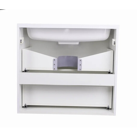 ТУМБА ПОДВЕСНАЯ STYLE LINE "КАРЕ 70" (2 ЯЩ.) ЛЮКС БЕЛАЯ, PLUS