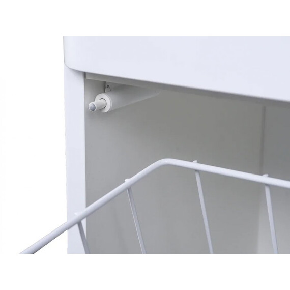 КОЛОННА УНИВЕРСАЛЬНАЯ STYLE LINE "КАРЕ 30" С КОРЗИНОЙ, ЛЮКС БЕЛАЯ, PLUS