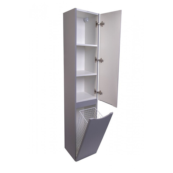 КОЛОННА УНИВЕРСАЛЬНАЯ STYLE LINE "БЕРГАМО" С КОРЗИНОЙ, ЛЮКС АНТИСКРЕЙТЧ СЕРЫЙ, PLUS