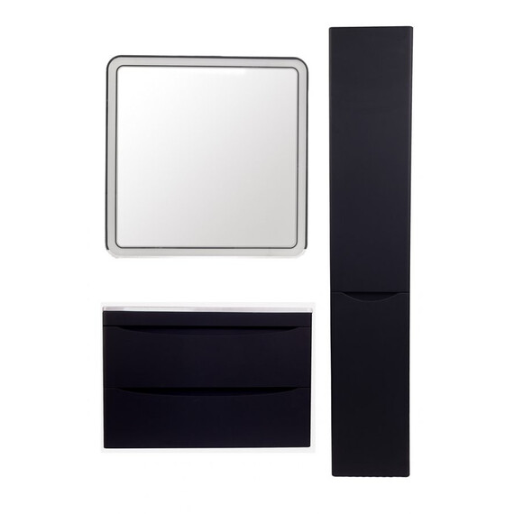 КОЛОННА УНИВЕРСАЛЬНАЯ STYLE LINE "БЕРГАМО" С КОРЗИНОЙ, ЛЮКС АНТИСКРЕЙТЧ ЧЕРНЫЙ, PLUS