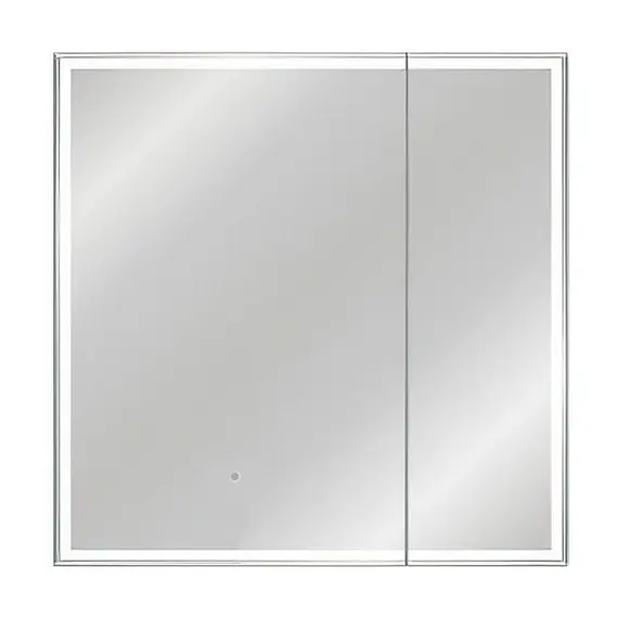 ЗЕРКАЛО-ШКАФ STYLE LINE "КВАРТЕТ 80X80" С ПОДСВЕТКОЙ, СЕНСОР НА ЗЕРКАЛЕ