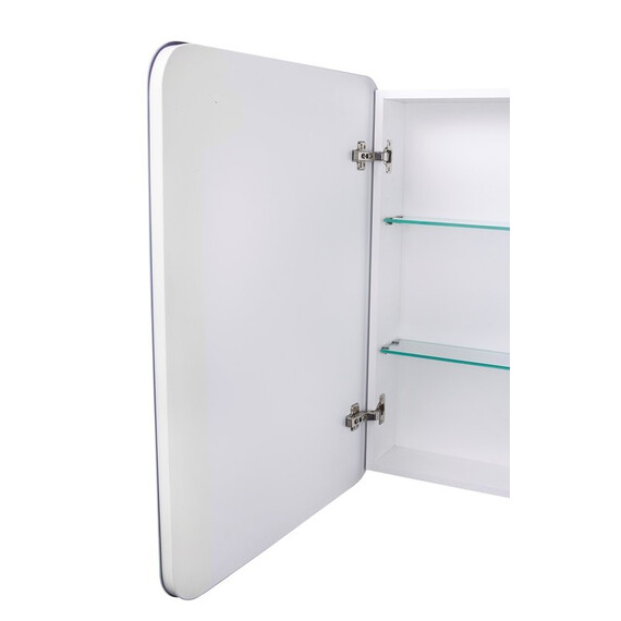 ЗЕРКАЛО-ШКАФ STYLE LINE "КАРЕ 70X80 ЛЕВОЕ" С ПОДСВЕТКОЙ, СЕНСОР НА ЗЕРКАЛЕ