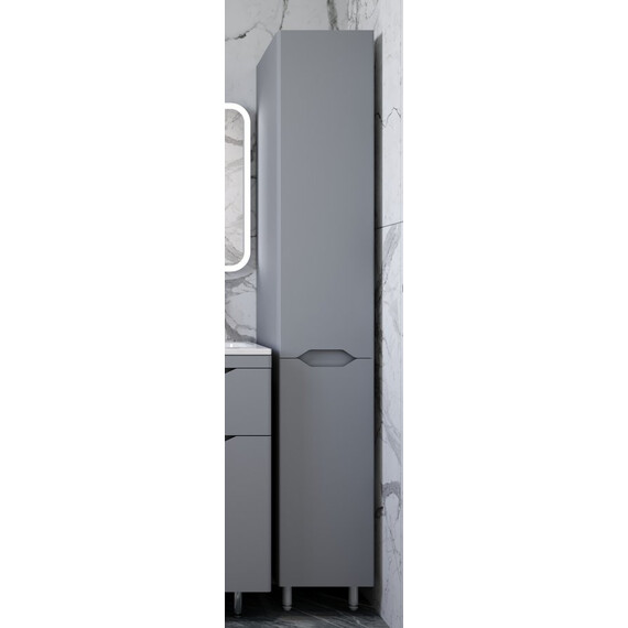 КОЛОННА УНИВЕРСАЛЬНАЯ STYLE LINE "МАРЕЛЛА" С КОРЗИНОЙ, ЛЮКС АНТИСКРЕЙТЧ СЕРЫЙ, PLUS