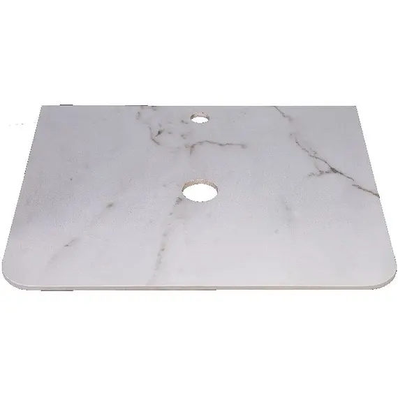 СТОЛЕШНИЦА КЕРАМОГРАНИТ ПОД ТУМБУ STYLE LINE "АТЛАНТИКА 60" ID01, ЦВЕТ БЕЛЫЙ ГЛЯНЦЕВЫЙ МРАМОР