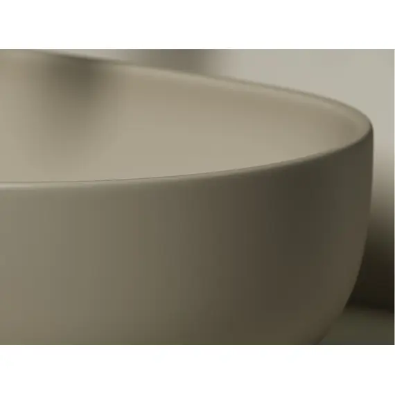 УМЫВАЛЬНИК ЧАША НАКЛАДНАЯ ОВАЛЬНАЯ CERAMICA NOVA ELEMENT 600X415X135 ММ, КАПУЧИНО МАТОВЫЙ