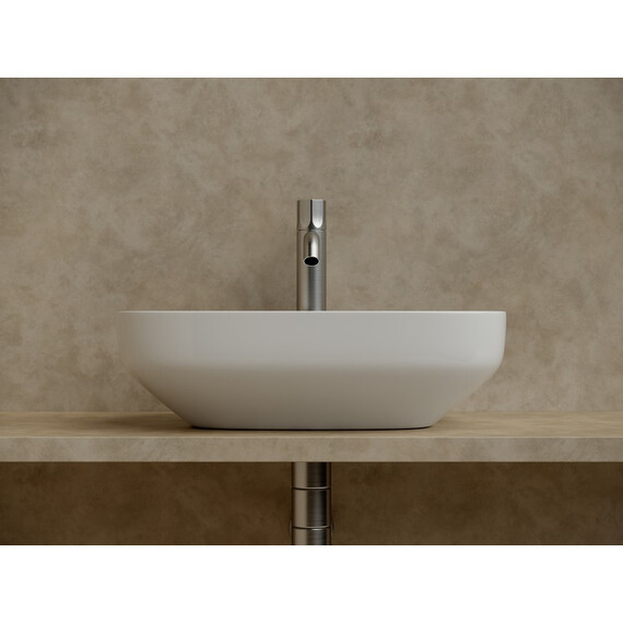 УМЫВАЛЬНИК ЧАША НАКЛАДНАЯ ПРЯМОУГОЛЬНАЯ CERAMICA NOVA ELEMENT 500X380X150 ММ