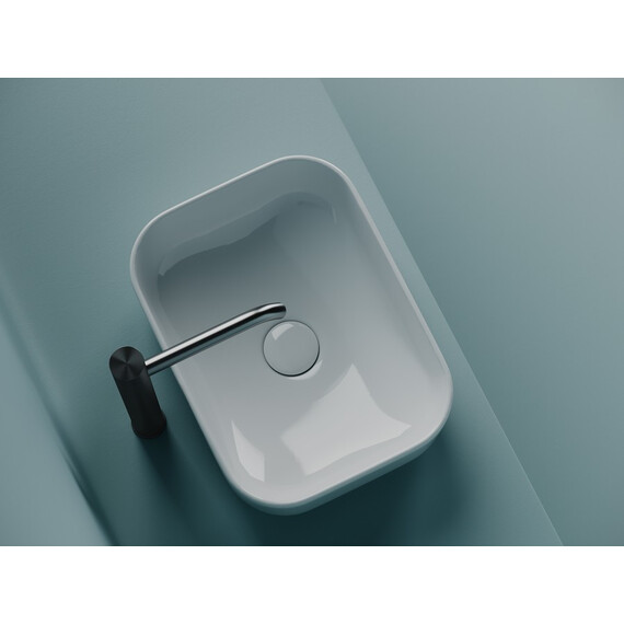 УМЫВАЛЬНИК ЧАША НАКЛАДНАЯ ПРЯМОУГОЛЬНАЯ CERAMICA NOVA ELEMENT 400X305X140 ММ