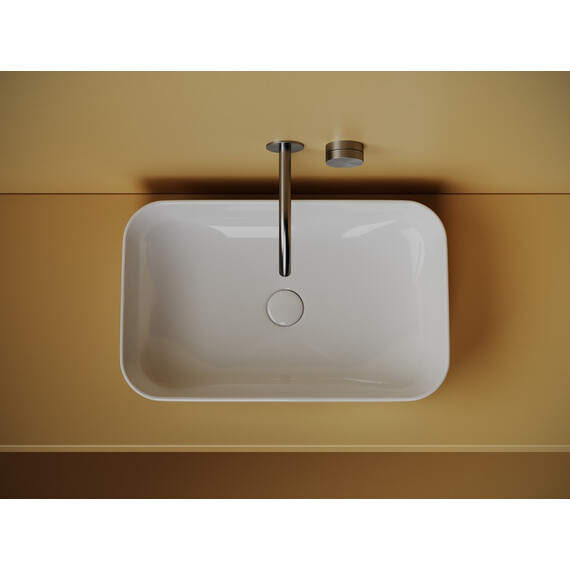 УМЫВАЛЬНИК ЧАША НАКЛАДНАЯ ПРЯМОУГОЛЬНАЯ CERAMICA NOVA ELEMENT 605X375X145 ММ
