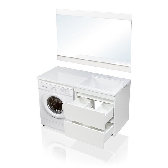 ТУМБА ПОДВЕСНАЯ STYLE LINE "ДАЛЛАС 120", ЛЮКС БЕЛАЯ, PLUS