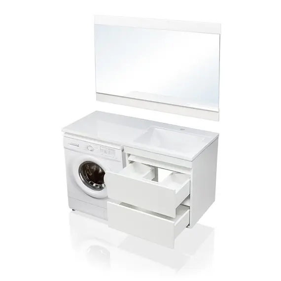 ТУМБА ПОДВЕСНАЯ STYLE LINE "ДАЛЛАС 120", ЛЮКС БЕЛАЯ, PLUS