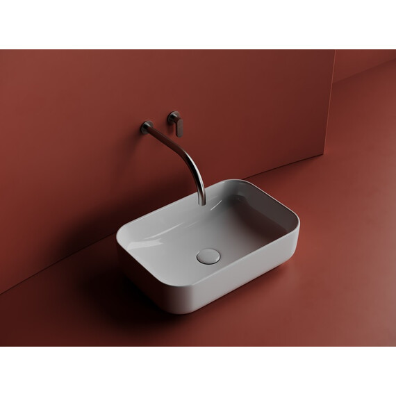 УМЫВАЛЬНИК ЧАША НАКЛАДНАЯ ПРЯМОУГОЛЬНАЯ CERAMICA NOVA ELEMENT 510X340X140 ММ