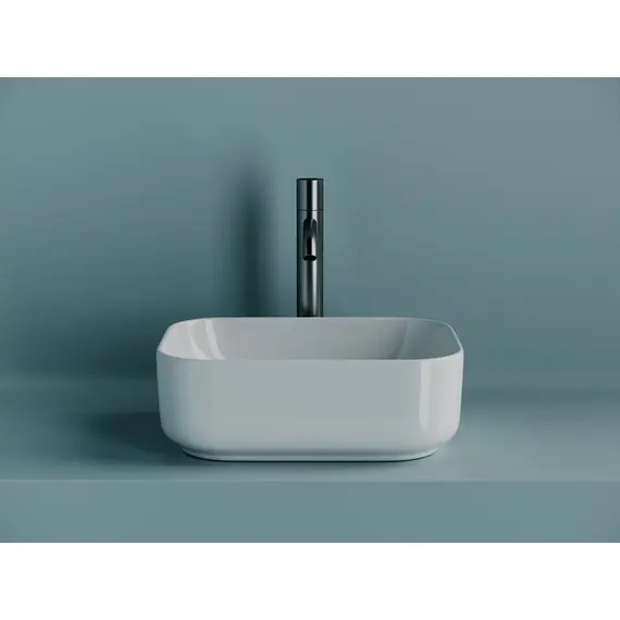 УМЫВАЛЬНИК ЧАША НАКЛАДНАЯ ПРЯМОУГОЛЬНАЯ CERAMICA NOVA ELEMENT 400X305X140 ММ