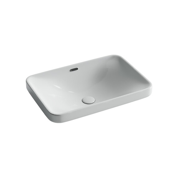 УМЫВАЛЬНИК ПРЯМОУГОЛЬНЫЙ ВСТРАИВАЕМЫЙ СВЕРХУ В СТОЛЕШНИЦУ CERAMICA NOVA ELEMENT 605X415X185 ММ