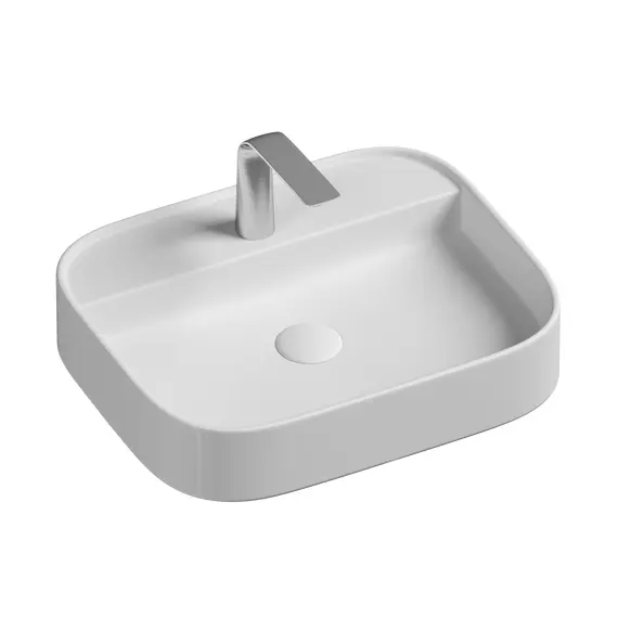 УМЫВАЛЬНИК ЧАША НАКЛАДНАЯ ПРЯМОУГОЛЬНАЯ CERAMICA NOVA ELEMENT 550X450X110 ММ