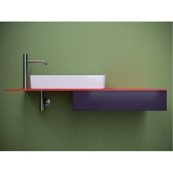 РАКОВИНА НАКЛАДНАЯ СО СМЕЩЕННЫМ СЛИВОМ, С ВОЗМОЖНОСТЬЮ УСТАНОВКИ НА СТОЛЕШНИЦУ ПОД СТИРАЛЬНУЮ МАШИНУ CERAMICA NOVA ELEMENT 620X340X110 БЕЛАЯ