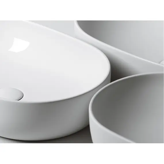 УМЫВАЛЬНИК ЧАША НАКЛАДНАЯ ОВАЛЬНАЯ CERAMICA NOVA ELEMENT 600X415X135 ММ