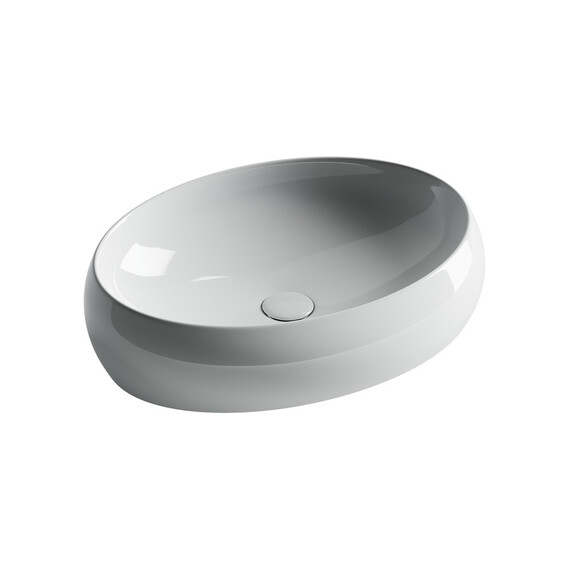 УМЫВАЛЬНИК ЧАША НАКЛАДНАЯ ОВАЛЬНАЯ CERAMICA NOVA ELEMENT 560X390X150 ММ