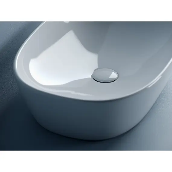 УМЫВАЛЬНИК ЧАША НАКЛАДНАЯ ОВАЛЬНАЯ CERAMICA NOVA ELEMENT 600X380X140 ММ