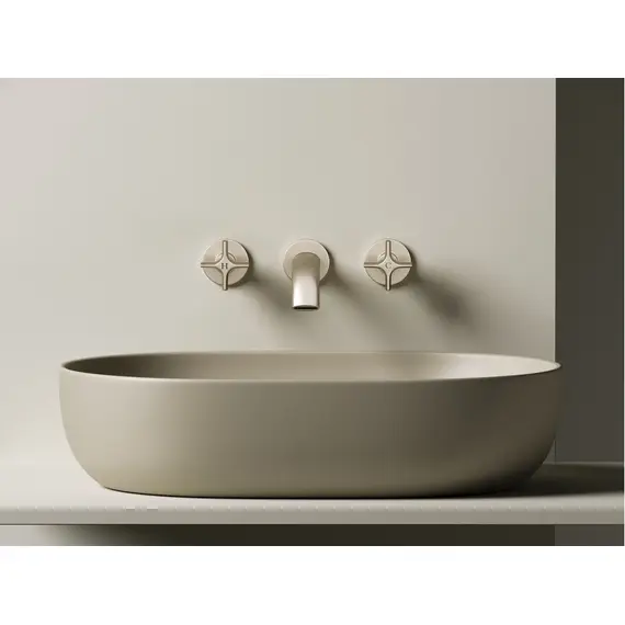 УМЫВАЛЬНИК ЧАША НАКЛАДНАЯ ОВАЛЬНАЯ CERAMICA NOVA ELEMENT 600X415X135 ММ, КАПУЧИНО МАТОВЫЙ
