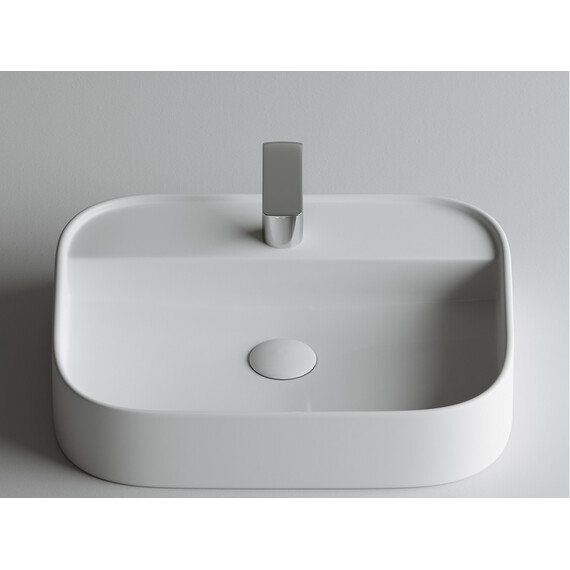 УМЫВАЛЬНИК ЧАША НАКЛАДНАЯ ПРЯМОУГОЛЬНАЯ CERAMICA NOVA ELEMENT 550X450X110 ММ