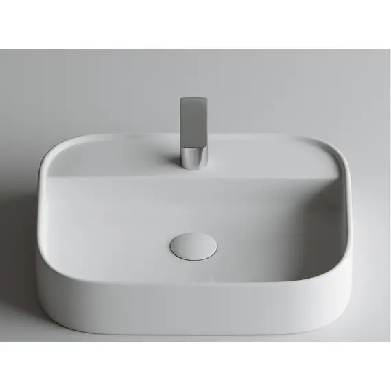 УМЫВАЛЬНИК ЧАША НАКЛАДНАЯ ПРЯМОУГОЛЬНАЯ CERAMICA NOVA ELEMENT 550X450X110 ММ