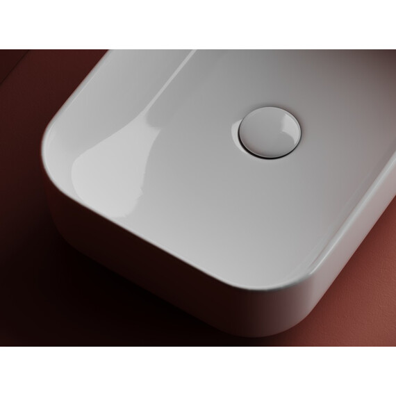 УМЫВАЛЬНИК ЧАША НАКЛАДНАЯ ПРЯМОУГОЛЬНАЯ CERAMICA NOVA ELEMENT 510X340X140 ММ