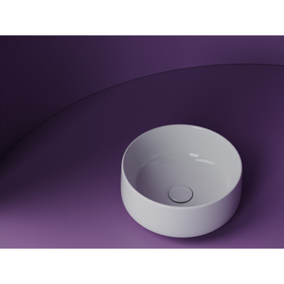 УМЫВАЛЬНИК ЧАША НАКЛАДНАЯ КРУГЛАЯ CERAMICA NOVA ELEMENT 355X355X150 ММ