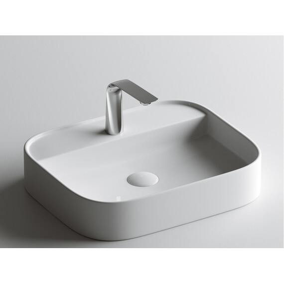 УМЫВАЛЬНИК ЧАША НАКЛАДНАЯ ПРЯМОУГОЛЬНАЯ CERAMICA NOVA ELEMENT 550X450X110 ММ