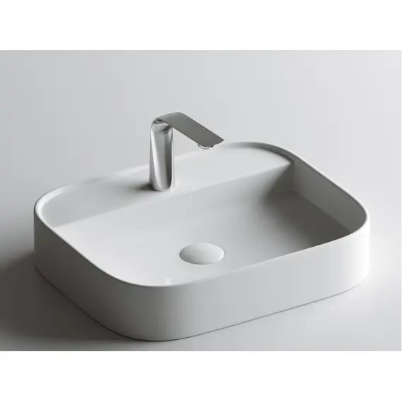 УМЫВАЛЬНИК ЧАША НАКЛАДНАЯ ПРЯМОУГОЛЬНАЯ CERAMICA NOVA ELEMENT 550X450X110 ММ