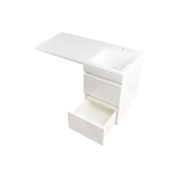 ТУМБА ПОДВЕСНАЯ STYLE LINE "ДАЛЛАС 100", ЛЮКС БЕЛАЯ, PLUS