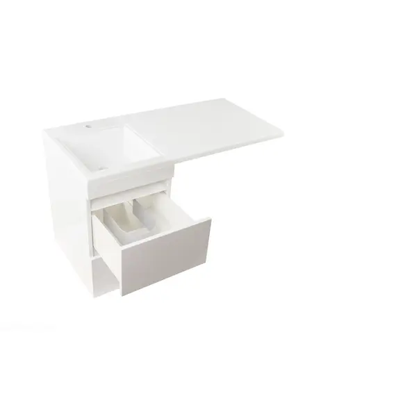 ТУМБА ПОДВЕСНАЯ STYLE LINE "ДАЛЛАС 100", ЛЮКС БЕЛАЯ, PLUS