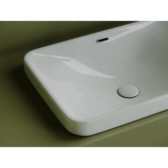 УМЫВАЛЬНИК ПРЯМОУГОЛЬНЫЙ ВСТРАИВАЕМЫЙ СВЕРХУ В СТОЛЕШНИЦУ CERAMICA NOVA ELEMENT 605X415X185 ММ