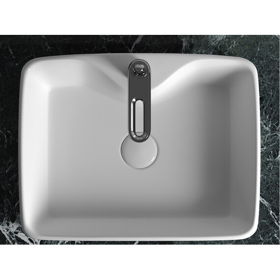 УМЫВАЛЬНИК ЧАША НАКЛАДНАЯ ПРЯМОУГОЛЬНАЯ CERAMICA NOVA ELEMENT 480X370X130 ММ