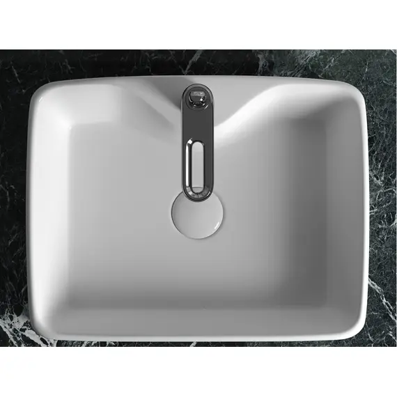 УМЫВАЛЬНИК ЧАША НАКЛАДНАЯ ПРЯМОУГОЛЬНАЯ CERAMICA NOVA ELEMENT 480X370X130 ММ