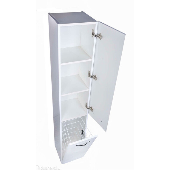 КОЛОННА УНИВЕРСАЛЬНАЯ STYLE LINE "КАРЕ 30 L" С КОРЗИНОЙ, ЛЮКС БЕЛАЯ, PLUS