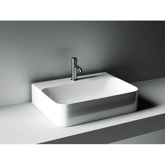 УМЫВАЛЬНИК AURA С 1 ОТВЕРСТИЕМ ДЛЯ СМЕСИТЕЛЯ, БЕЗ ПЕРЕЛИВА 610*480*140ММ