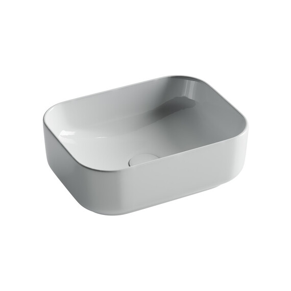 УМЫВАЛЬНИК ЧАША НАКЛАДНАЯ ПРЯМОУГОЛЬНАЯ CERAMICA NOVA ELEMENT 400X305X140 ММ
