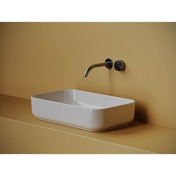 УМЫВАЛЬНИК ЧАША НАКЛАДНАЯ ПРЯМОУГОЛЬНАЯ CERAMICA NOVA ELEMENT 605X375X145 ММ