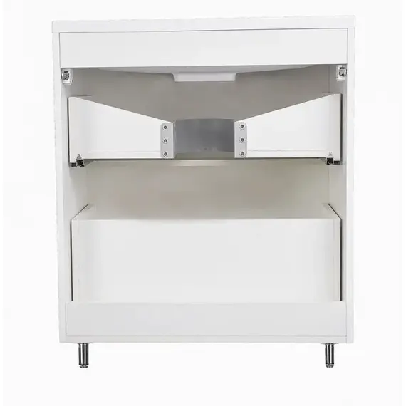 ТУМБА НАПОЛЬНАЯ STYLE LINE "КАРЕ 70", 2 ЯЩИКА, ЛЮКС БЕЛАЯ, PLUS