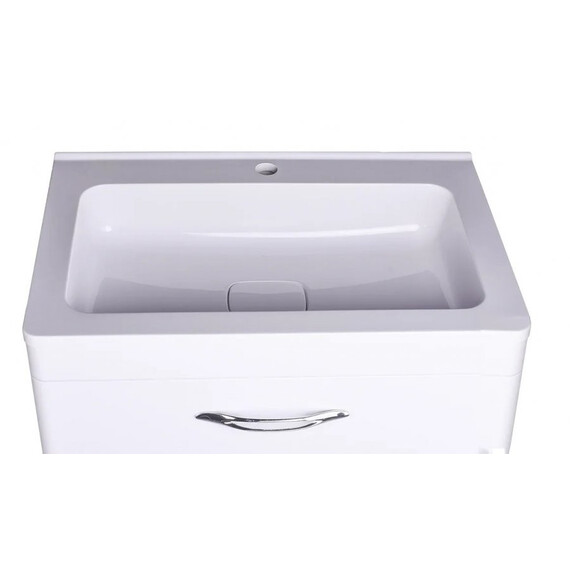 ТУМБА НАПОЛЬНАЯ STYLE LINE "КАРЕ 70", 2 ЯЩИКА, ЛЮКС БЕЛАЯ, PLUS