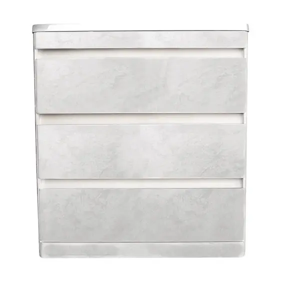 ТУМБА НАПОЛЬНАЯ STYLE LINE "АТЛАНТИКА 80" (3 ЯЩ.), ЛЮКС БЕТОН КРЕМ, PLUS