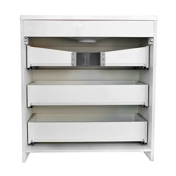 ТУМБА НАПОЛЬНАЯ STYLE LINE "АТЛАНТИКА 80" (3 ЯЩ.), ЛЮКС БЕТОН КРЕМ, PLUS