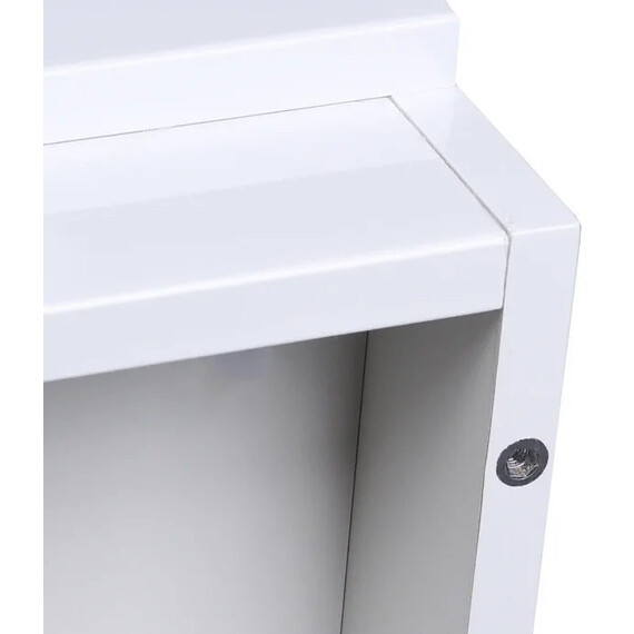 ТУМБА НАПОЛЬНАЯ STYLE LINE "ДАЛЛАС 140", 2 ЯЩИКА, ЛЮКС БЕЛАЯ, PLUS